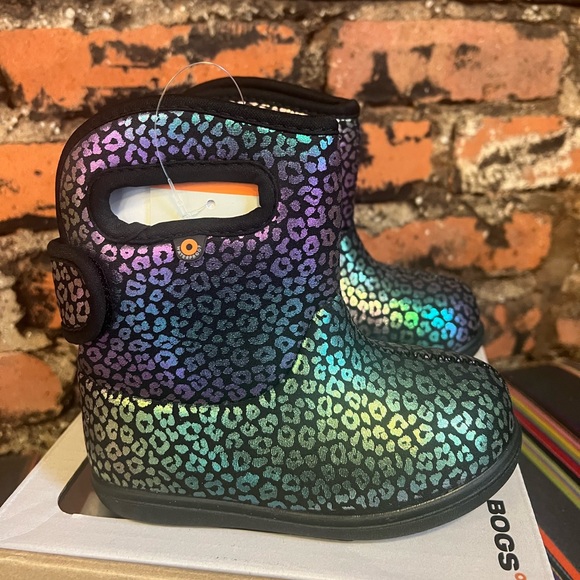 BOGS Baby II Rainbow Leopard All Weather Boots Size:8 NIB - Picture 15 of 16